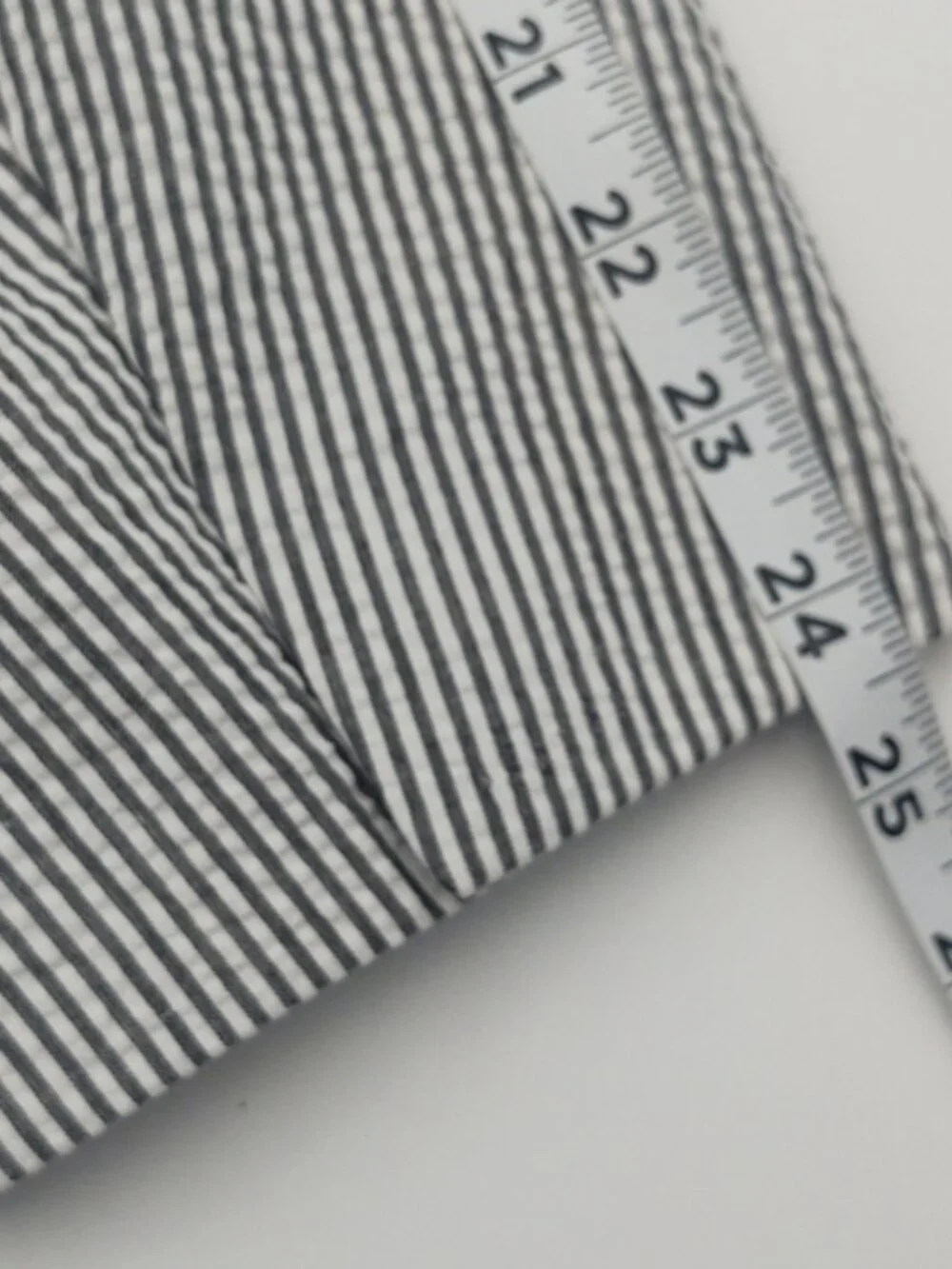 Vinci Seersucker Blazer Gray Striped Cotton 52S Preppy Old Money Wedding Summer